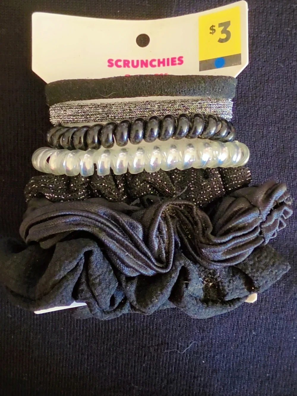 Pink Girls' Scrunchie Hair Tie Set - 7 Pack